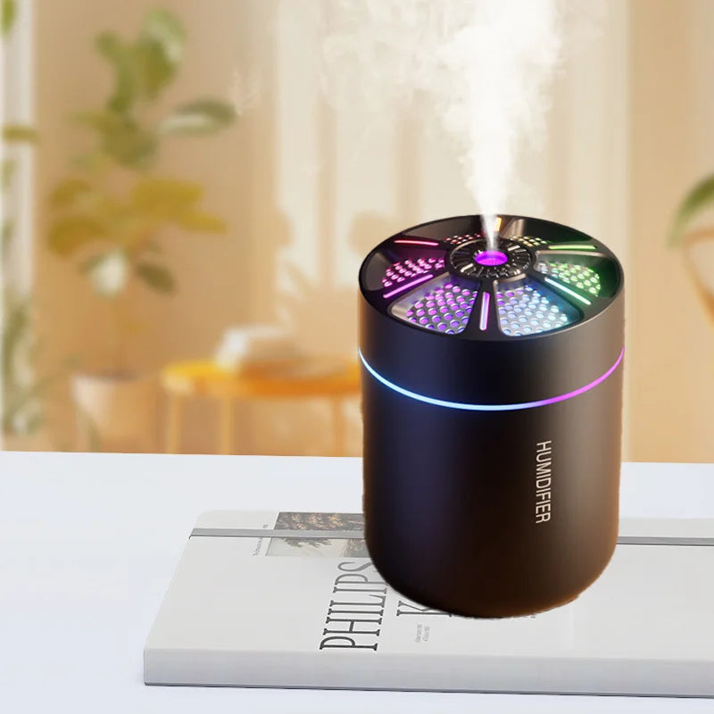 Mini umidificatore d'aria da 180 ml, diffusore di aromaterapia con oli essenziali, spray per aromaterapia, umidificatore silenzioso per casa, camera da letto e auto.