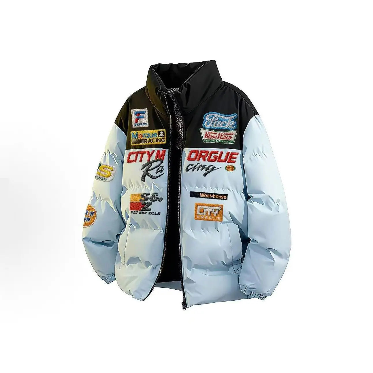 Warm cotton embroidery jackets men top quality trendy loose collar thick coat men winter harajuku casual jacket for couples