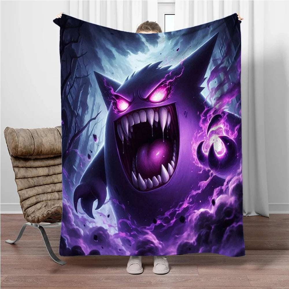 Coperte calde e morbide per bambini con Charizard dei cartoni animati giapponesi, perfette come copridivano, copriletto o regalo di compleanno.
