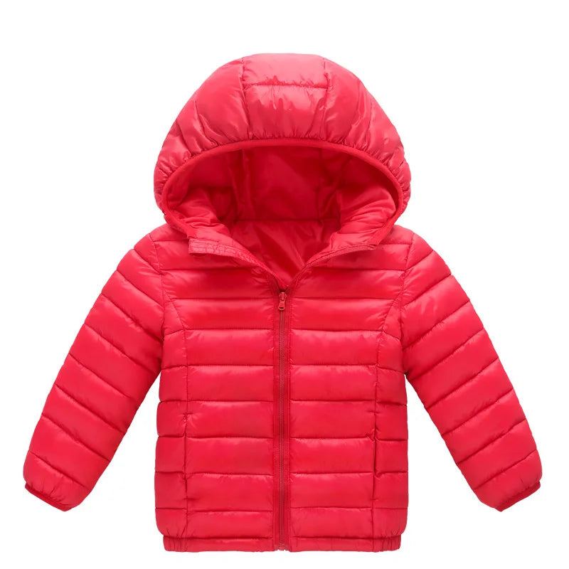 Giacca invernale imbottita per ragazze -30℃, impermeabile, lucida, con cappuccio, adatta a bambini dai 5 ai 14 anni, parka per ragazzi.