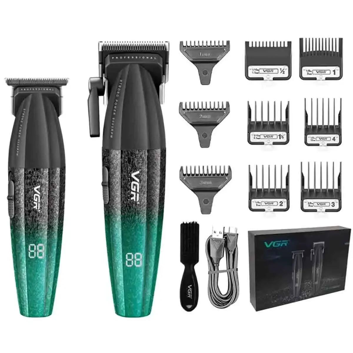 VGR Hair Trimmer Professional 9000 RPM Hair Clipper Cordless Hair Cutting Machine Rechargeable Metal Trimmer for Men V-640 S3