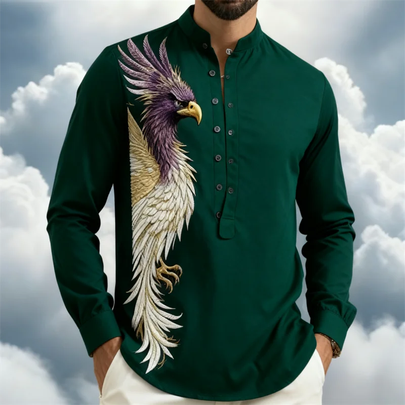 Camicia da uomo con bottoni, abbigliamento hawaiano, stampa 3D, 7 colori, moda casual, maniche lunghe, tessuto confortevole