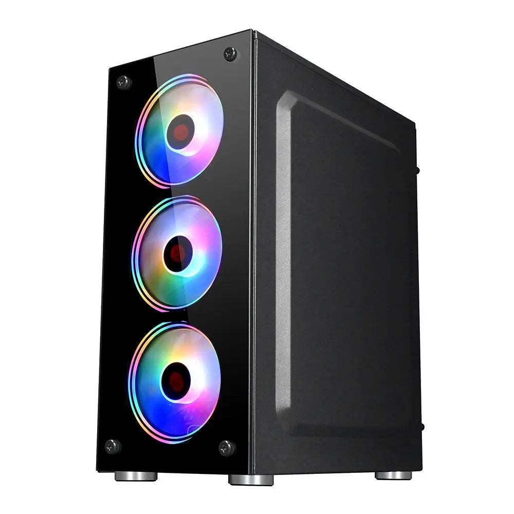 Computer desktop da gioco Aotesier, molto venduto, con Windows 10, 16 GB di RAM, SSD da 256 GB, scheda grafica GTX 1050Ti e processore Core E5-2650. Nuovo PC da gioco.