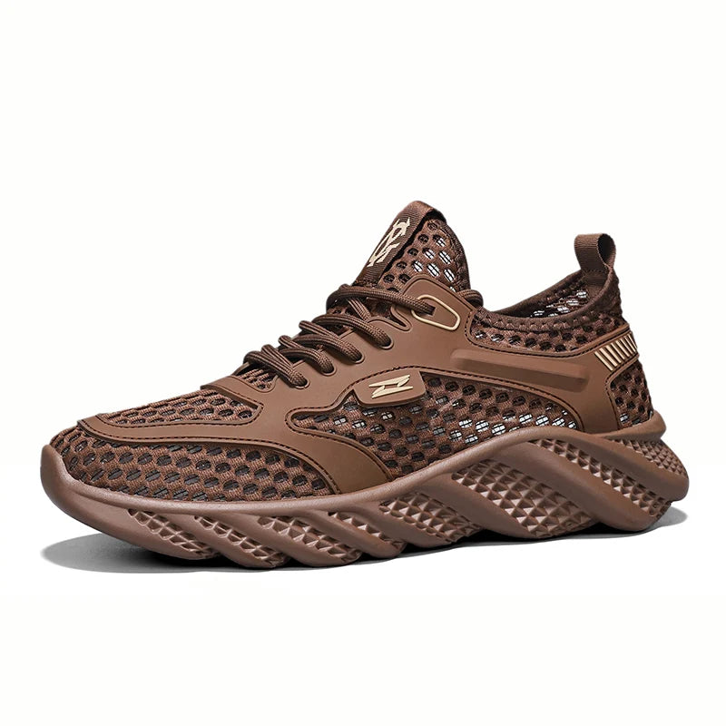 Scarpe da ginnastica da uomo alla moda, scarpe da corsa leggere, scarpe da ginnastica estive 2025 in mesh di marca, scarpe casual traspiranti, comode scarpe da tennis da uomo