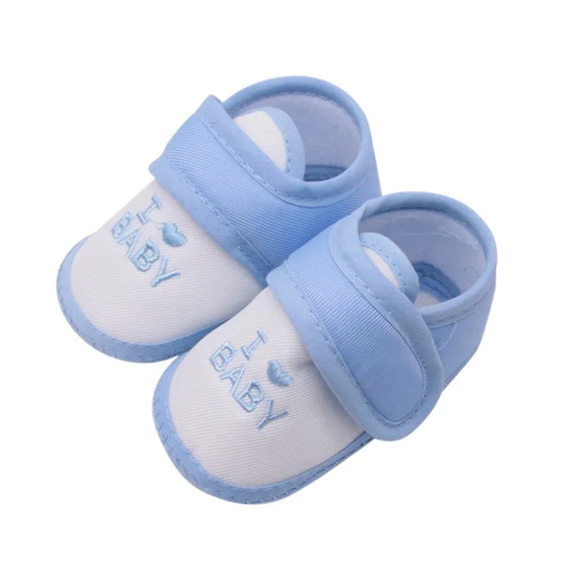 Scarpe per neonati, maschietti e femminucce, casual, antiscivolo, da ginnastica, per bambini piccoli, con motivo classico a lettere, suola morbida, primi passi, per neonati