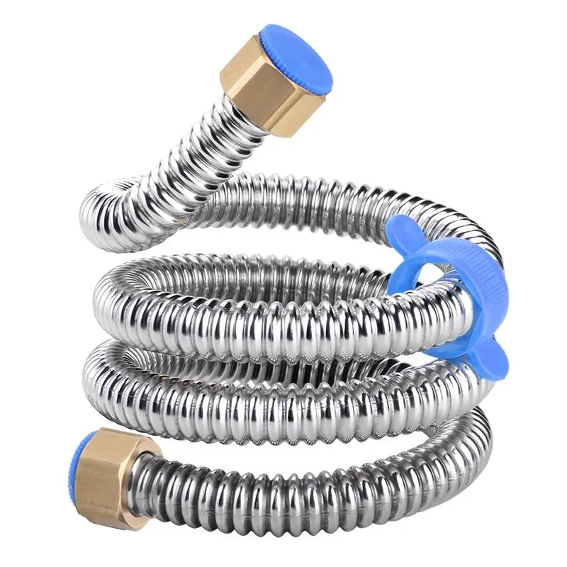 20 to 200CM 304 Stainless Steel Basin&Toilet G1/2 Inch Plumbing Hose,Bathroom Heater Connect High Pressure Explosion-proof Pipes