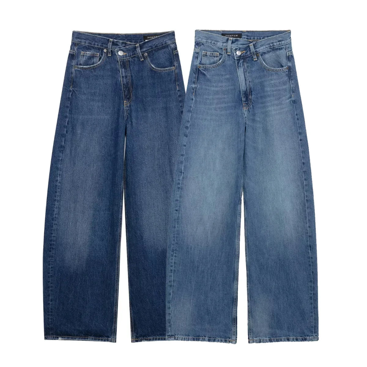 Casual High Waist Wide Leg Jeans Women's Versatile Denim Pants Slimming Effect New Summer Collection Fashionable Female