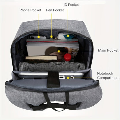 Zaino antifurto da uomo per laptop, borsa da viaggio capiente per lavoro, borsa a tracolla