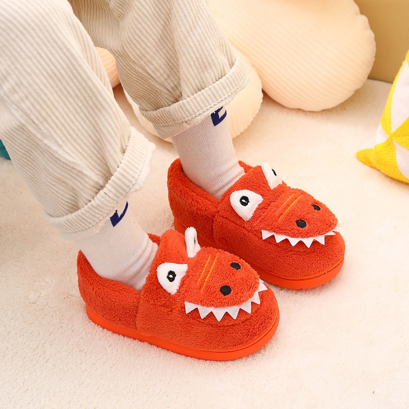 Pantofole calde foderate in peluche per bambini, pantofole con personaggi dei cartoni animati per autunno/inverno, pantofole da casa con suola morbida antiscivolo