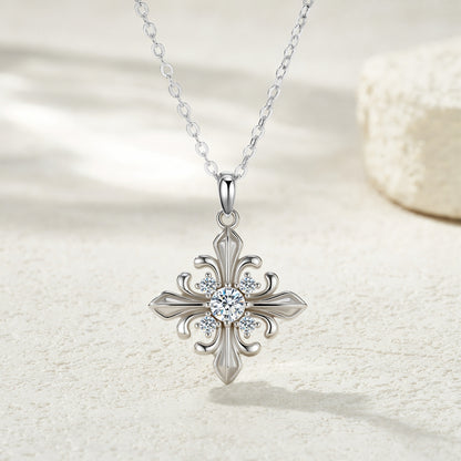Elegante e raffinata collana con pendente minimalista da 0,3 carati di morganite di alta qualità, realizzata in argento S925 placcato platino.