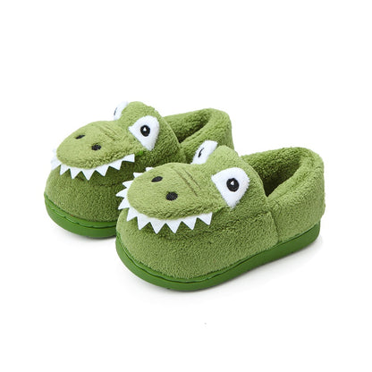 Pantofole calde foderate in peluche per bambini, pantofole con personaggi dei cartoni animati per autunno/inverno, pantofole da casa con suola morbida antiscivolo