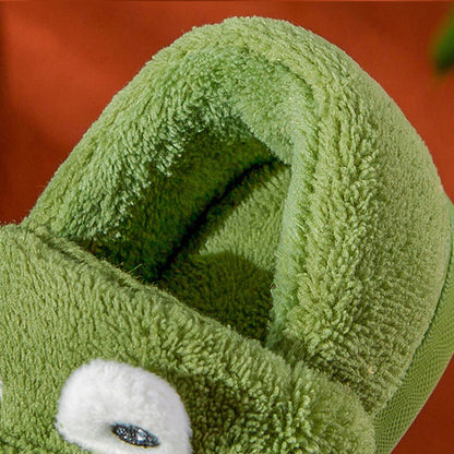 Pantofole calde foderate in peluche per bambini, pantofole con personaggi dei cartoni animati per autunno/inverno, pantofole da casa con suola morbida antiscivolo