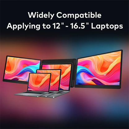 Rospider Estensore per laptop portatile a doppio schermo da 15,6 a 16 pollici con triplo monitor IPS 1080P ruotabile FHD per MacBook e Windows