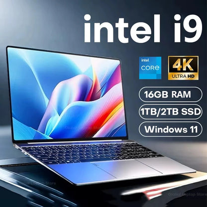 Computer portatile Windows 11 Pro da 15,6" del 2026 con processore Intel Core i9 10980HK, 16 GB di RAM e 1 TB di spazio di archiviazione, ideale per ufficio e sblocco tramite impronta digitale.
