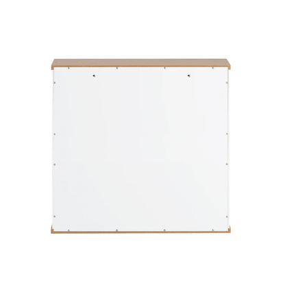 SoBuy BZR42-W Armadio pensile con ante a persiana, mobile a muro, armadio pensile, armadio da cucina, armadietto per medicinali, mobili da bagno