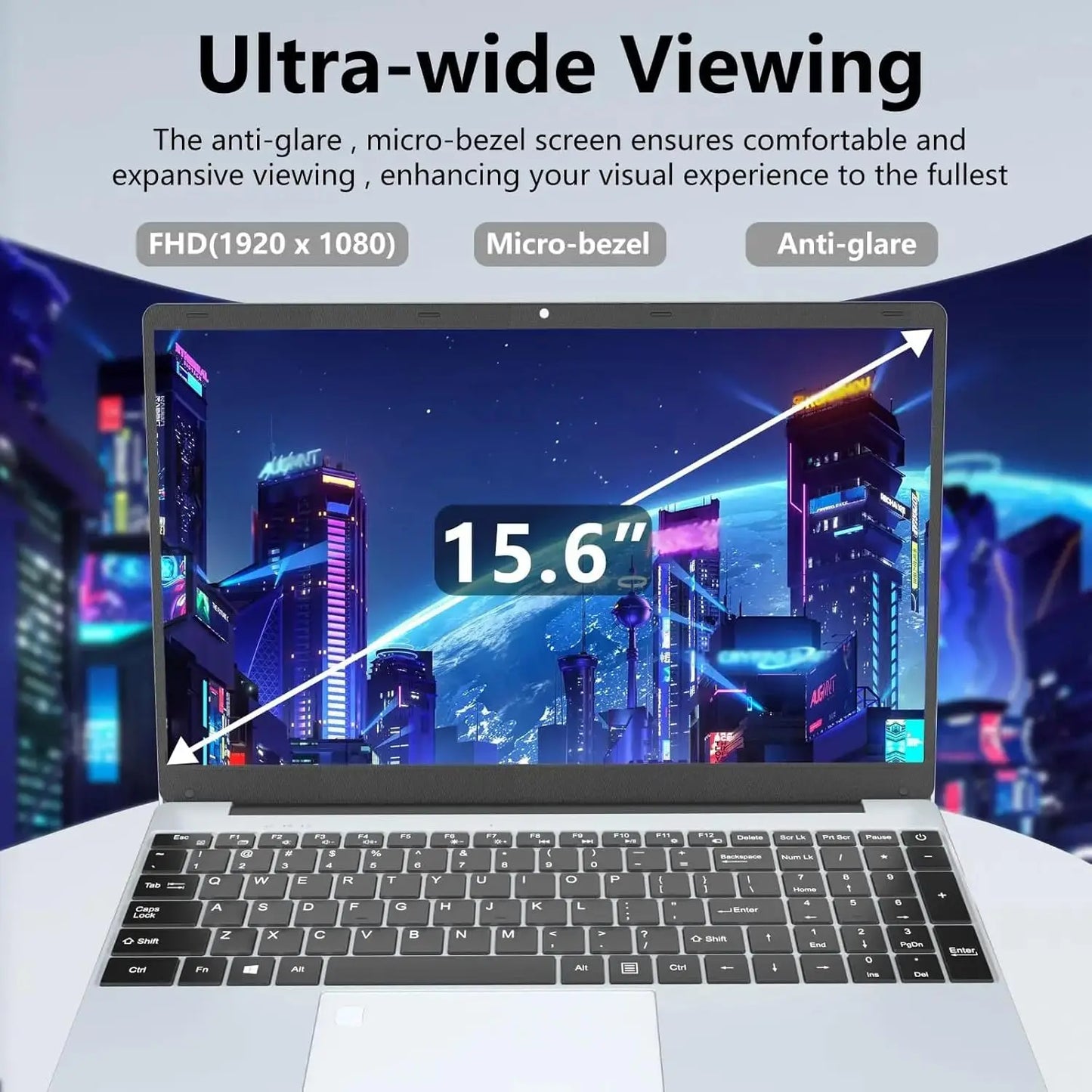 Computer portatile Windows 11 Pro da 15,6" del 2026 con processore Intel Core i9 10980HK, 16 GB di RAM e 1 TB di spazio di archiviazione, ideale per ufficio e sblocco tramite impronta digitale.