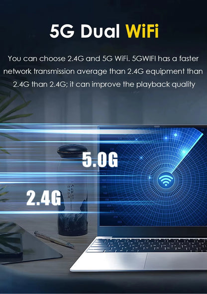 Computer portatile Windows 11 Pro da 15,6" del 2026 con processore Intel Core i9 10980HK, 16 GB di RAM e 1 TB di spazio di archiviazione, ideale per ufficio e sblocco tramite impronta digitale.