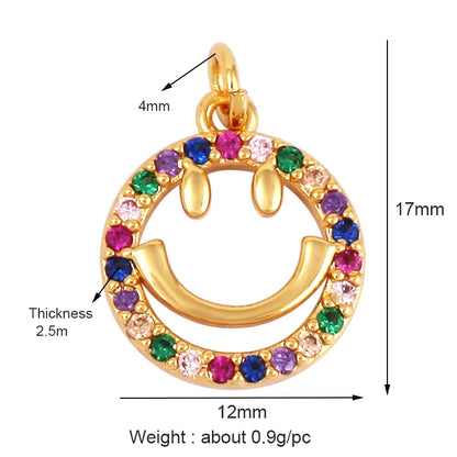 Ciondolo con espressione di gioia e pianto, "Amore, chiamami", in colore oro, forniture per la creazione di gioielli, collane e bracciali L92