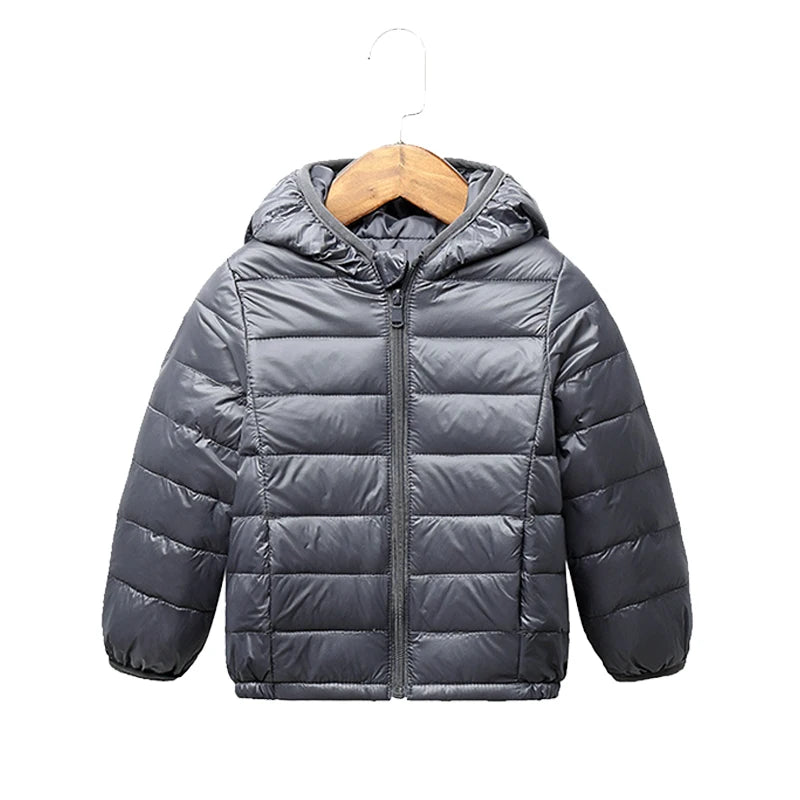 2-9Y NUOVE giacche per bambini e bambine, piumino d'anatra bianco, giacca sportiva invernale alla moda, capospalla, giacca per bambini, abbigliamento per bambine, cappotto invernale caldo