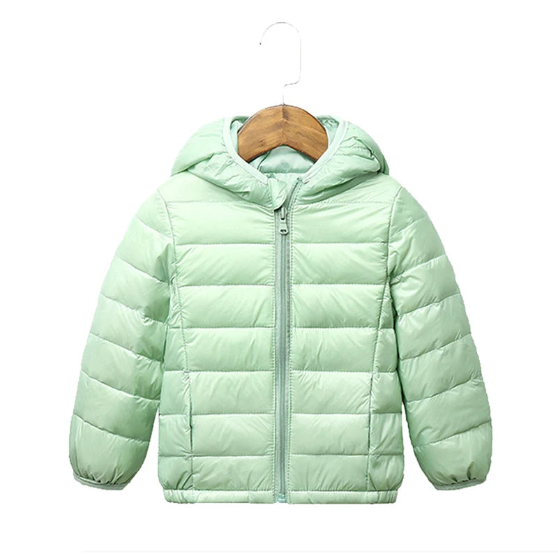 2-9Y NUOVE giacche per bambini e bambine, piumino d'anatra bianco, giacca sportiva invernale alla moda, capospalla, giacca per bambini, abbigliamento per bambine, cappotto invernale caldo