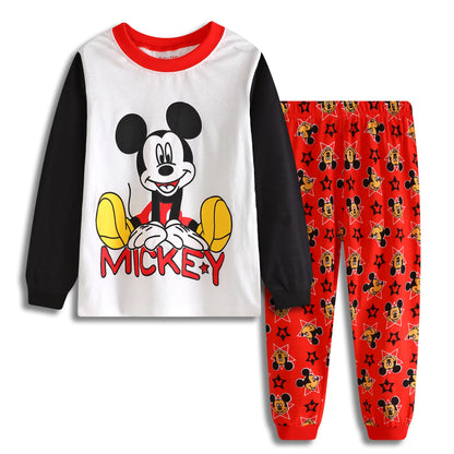 Nuovi set di pigiami per bambini primavera autunno, abbigliamento per ragazzi, pigiami di Lightyear, set di Cars, pigiami di cotone per ragazze di Minnie e Tigger.