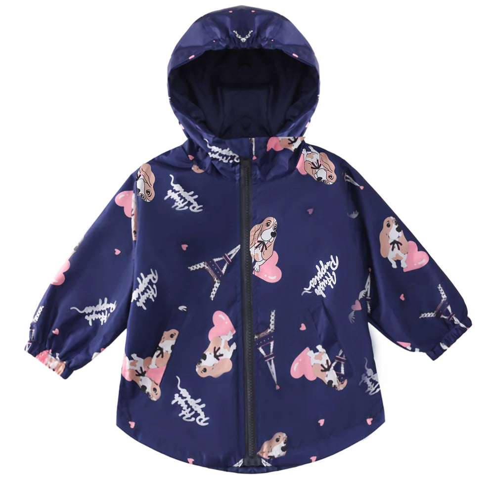 LZH Set di abbigliamento per bambini Autunno Inverno Bambina Vestiti per neonate Giacca impermeabile + pantaloni Completo sportivo per bambini