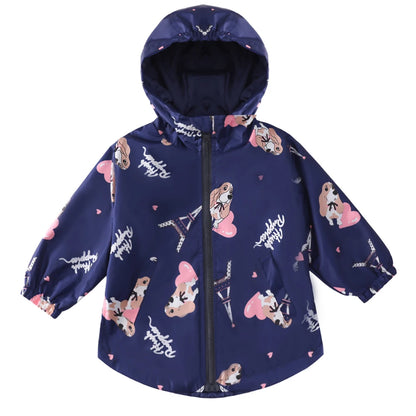 LZH Set di abbigliamento per bambini Autunno Inverno Bambina Vestiti per neonate Giacca impermeabile + pantaloni Completo sportivo per bambini