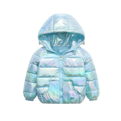 2-9Y NUOVE giacche per bambini e bambine, piumino d'anatra bianco, giacca sportiva invernale alla moda, capospalla, giacca per bambini, abbigliamento per bambine, cappotto invernale caldo