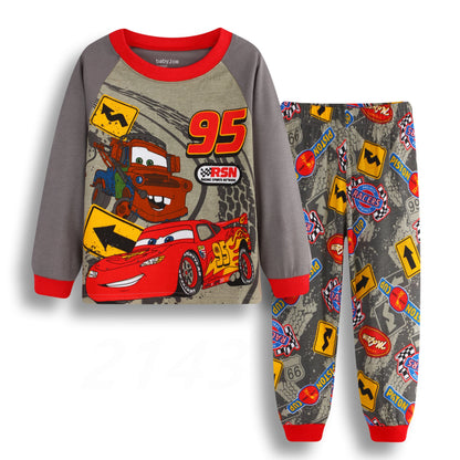 Nuovi set di pigiami per bambini primavera autunno, abbigliamento per ragazzi, pigiami di Lightyear, set di Cars, pigiami di cotone per ragazze di Minnie e Tigger.