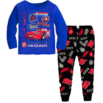 Nuovi set di pigiami per bambini primavera autunno, abbigliamento per ragazzi, pigiami di Lightyear, set di Cars, pigiami di cotone per ragazze di Minnie e Tigger.