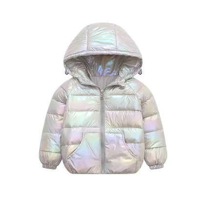 2-9Y NUOVE giacche per bambini e bambine, piumino d'anatra bianco, giacca sportiva invernale alla moda, capospalla, giacca per bambini, abbigliamento per bambine, cappotto invernale caldo