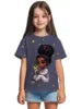 T-shirt a maniche corte con scollo rotondo da ragazza, modello coreano, vestibilità ampia, casual e versatile, estate 2025.