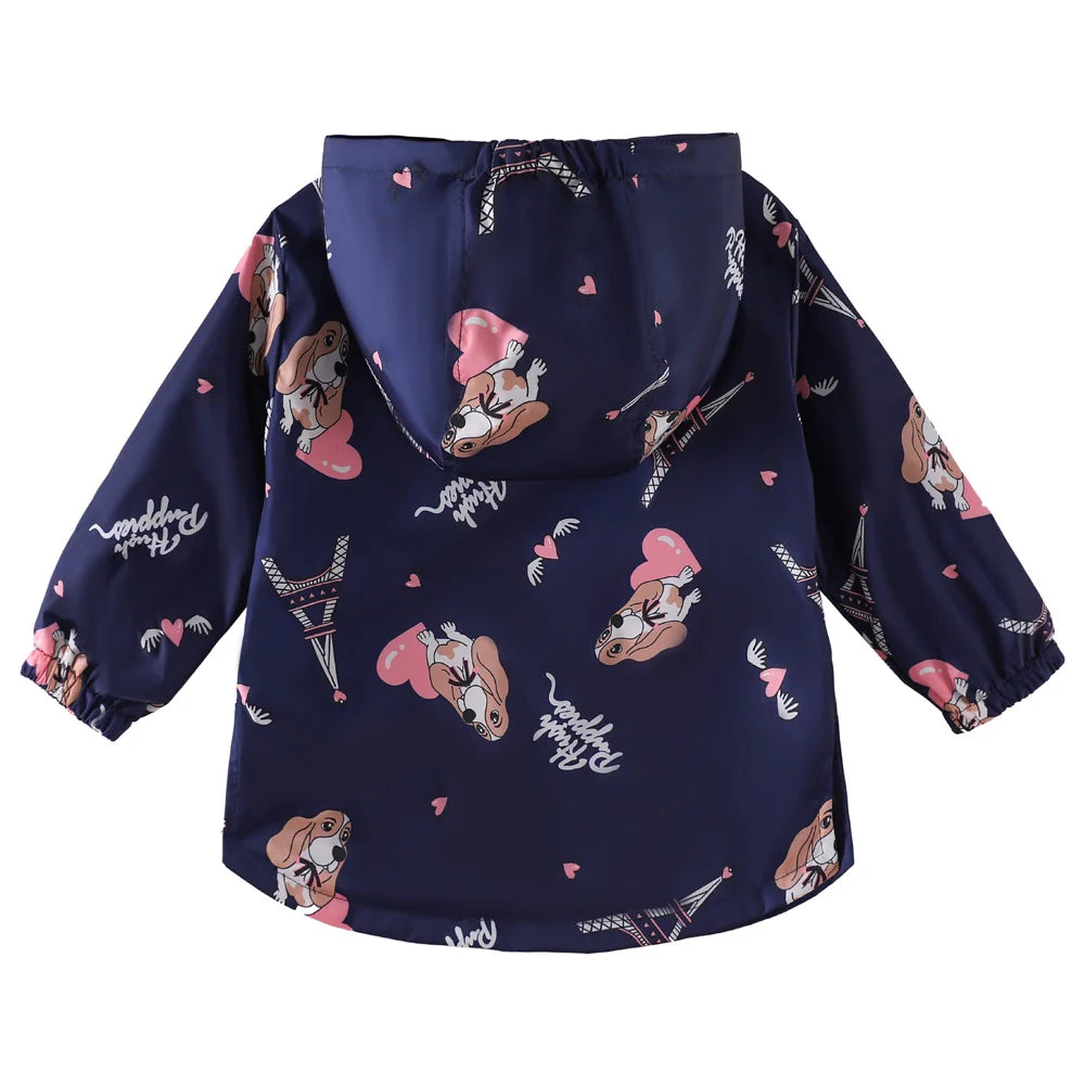LZH Set di abbigliamento per bambini Autunno Inverno Bambina Vestiti per neonate Giacca impermeabile + pantaloni Completo sportivo per bambini
