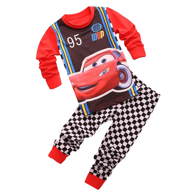 Nuovi set di pigiami per bambini primavera autunno, abbigliamento per ragazzi, pigiami di Lightyear, set di Cars, pigiami di cotone per ragazze di Minnie e Tigger.