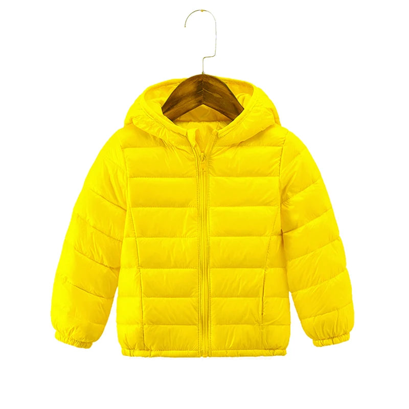 2-9Y NUOVE giacche per bambini e bambine, piumino d'anatra bianco, giacca sportiva invernale alla moda, capospalla, giacca per bambini, abbigliamento per bambine, cappotto invernale caldo