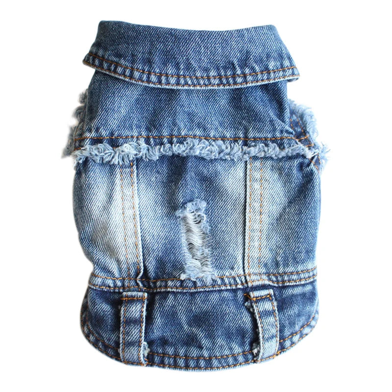 Abbigliamento per gatti Sphinx per gatti di piccola, media e grande taglia, giacca di jeans per gatti lavata scura, cappotto in denim per primavera e autunno, costume per gatti, abbigliamento per animali domestici
