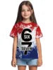 T-shirt a maniche corte con scollo rotondo da ragazza, modello coreano, vestibilità ampia, casual e versatile, estate 2025.