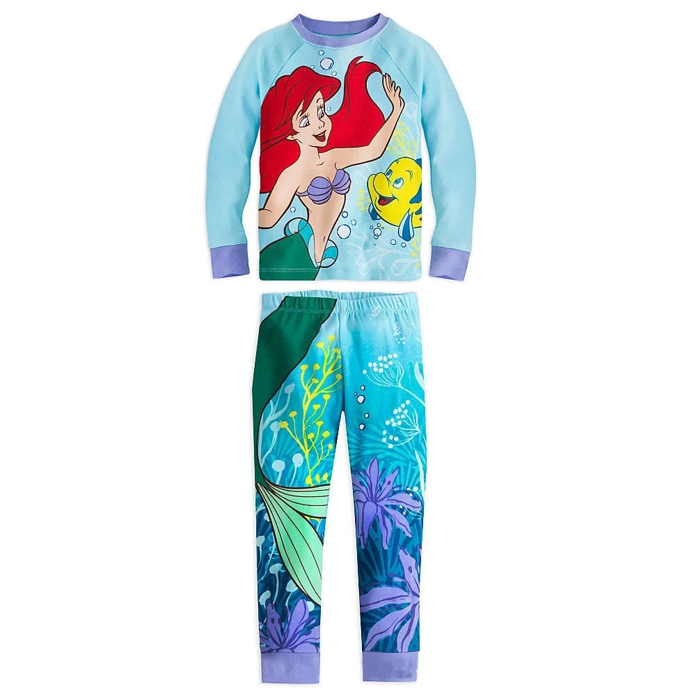 Nuovi set di pigiami per bambini primavera autunno, abbigliamento per ragazzi, pigiami di Lightyear, set di Cars, pigiami di cotone per ragazze di Minnie e Tigger.