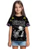 T-shirt a maniche corte con scollo rotondo da ragazza, modello coreano, vestibilità ampia, casual e versatile, estate 2025.