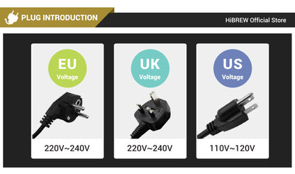 Macchina per caffè HiBREW 19 bar 4 in 1 calda e fredda capsule multiple espresso Cafetera Pod Coffee Maker Dolce Milk Nexpresso Powder H1A