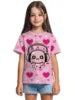 T-shirt a maniche corte con scollo rotondo da ragazza, modello coreano, vestibilità ampia, casual e versatile, estate 2025.
