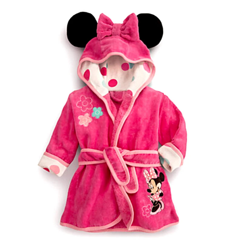 Autunno Inverno Pigiama Bambini Infantil Topolino Minnie Bambini Caldo Pigiama Ragazzi Pigiama Ragazze Pigiama Ragazze Pigiama Animali Abbigliamento da notte in flanella Accappatoio