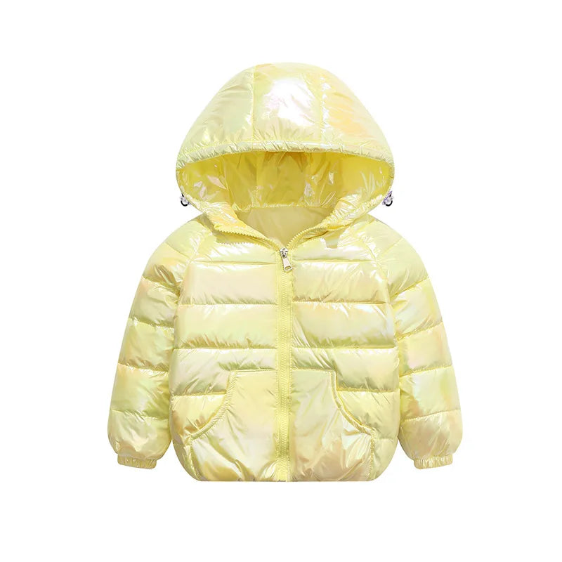 2-9Y NUOVE giacche per bambini e bambine, piumino d'anatra bianco, giacca sportiva invernale alla moda, capospalla, giacca per bambini, abbigliamento per bambine, cappotto invernale caldo