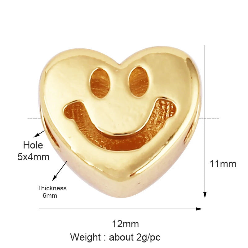 Ciondolo con espressione di gioia e pianto, "Amore, chiamami", in colore oro, forniture per la creazione di gioielli, collane e bracciali L92