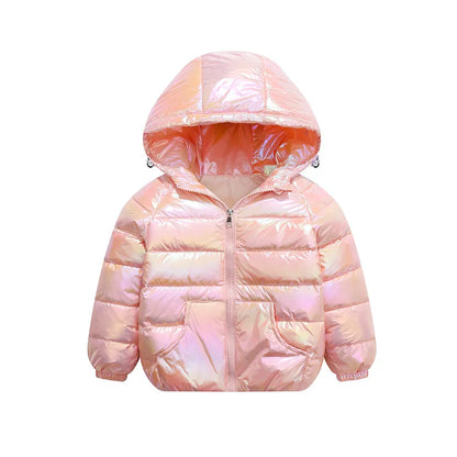 2-9Y NUOVE giacche per bambini e bambine, piumino d'anatra bianco, giacca sportiva invernale alla moda, capospalla, giacca per bambini, abbigliamento per bambine, cappotto invernale caldo