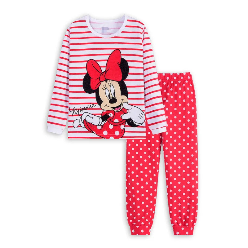 Nuovi set di pigiami per bambini primavera autunno, abbigliamento per ragazzi, pigiami di Lightyear, set di Cars, pigiami di cotone per ragazze di Minnie e Tigger.