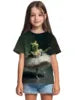 T-shirt a maniche corte con scollo rotondo da ragazza, modello coreano, vestibilità ampia, casual e versatile, estate 2025.
