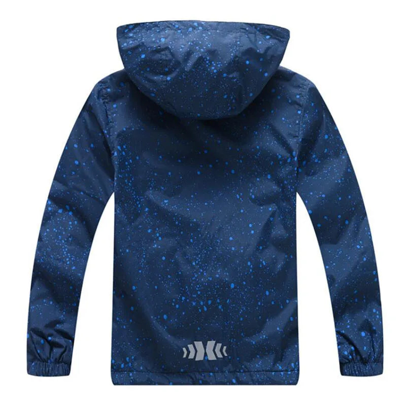 Giacche impermeabili e antivento per bambini e bambine, primavera autunno, capispalla, giacche sportive alla moda, cappotti a doppio strato per bambini