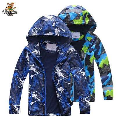 Giacche impermeabili e antivento per bambini e bambine, primavera autunno, capispalla, giacche sportive alla moda, cappotti a doppio strato per bambini