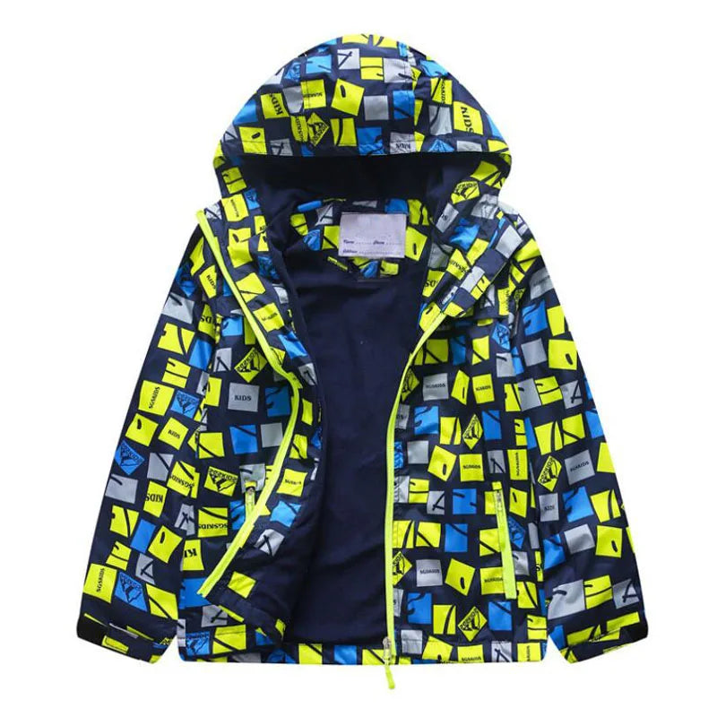 Giacche impermeabili e antivento per bambini e bambine, primavera autunno, capispalla, giacche sportive alla moda, cappotti a doppio strato per bambini